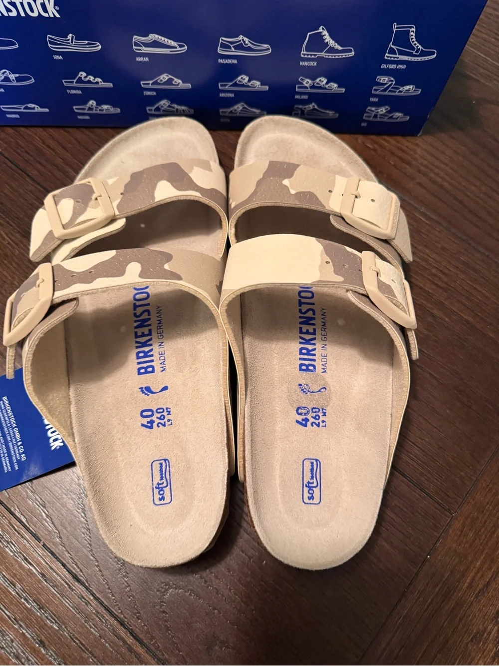 Birkenstock Arizona Sandal in Beige Camouflage